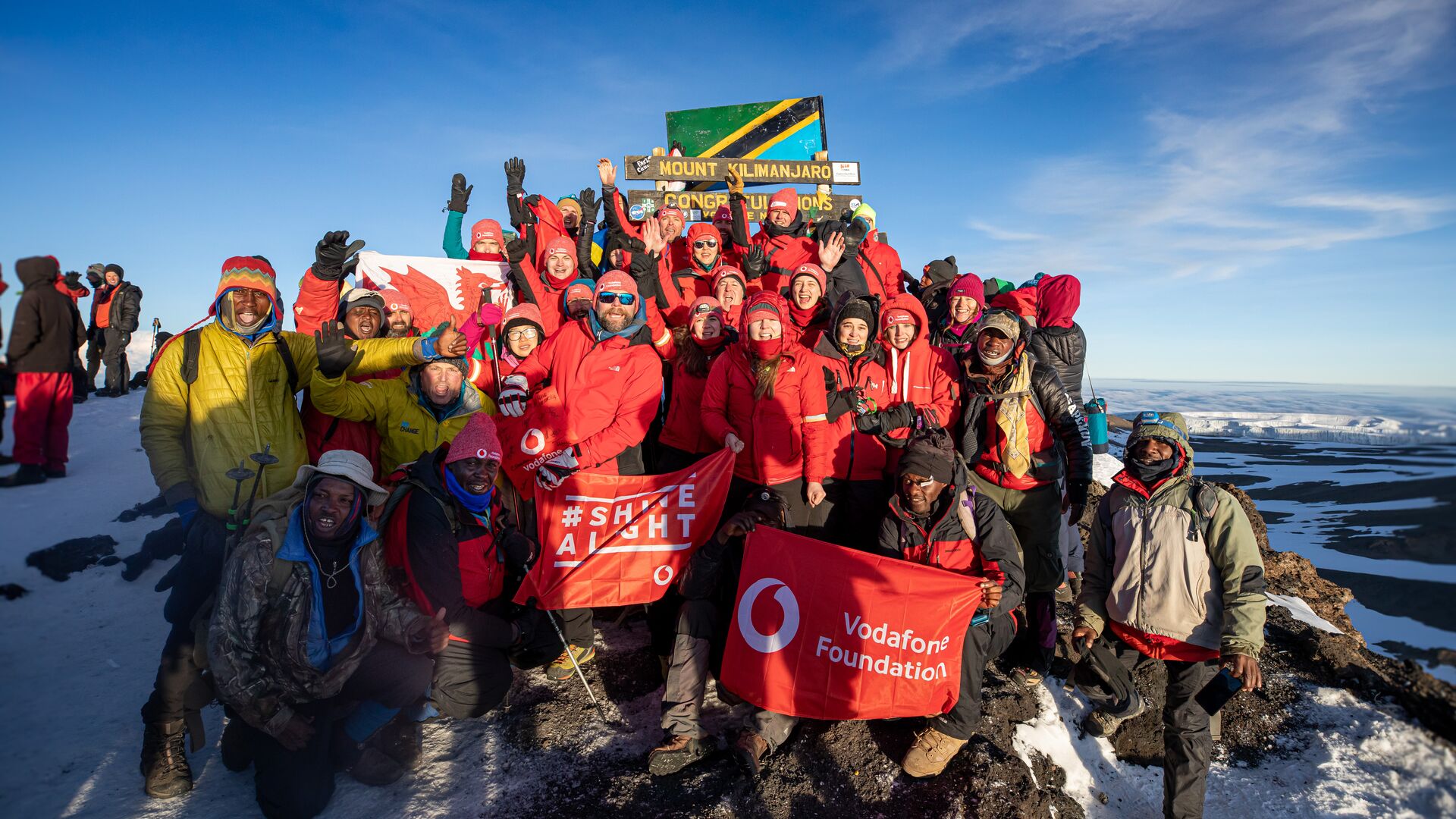 Vodafone Foundation epic challenges for shinealight Kiliamanjaro 2019 4