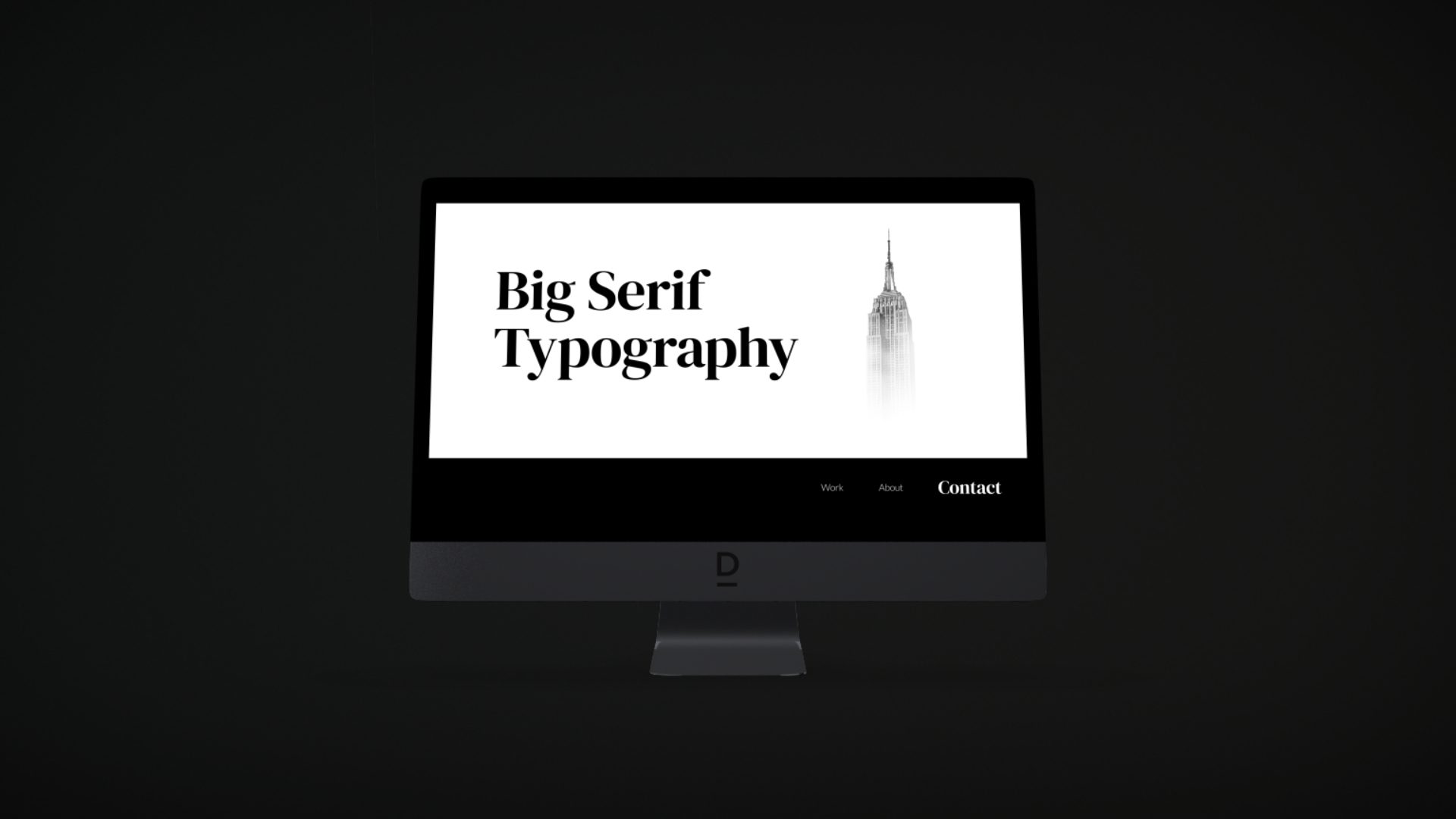 Big Serif Typography